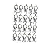 HORIALENCE 20 Pezzi Ciondoli Pendente in Lega Lettere Hope Argento per Creazione Gioielli Fai da Te Design Unico e Lavorazione Fine per Scrapbooking e Portachiavi
