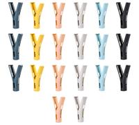 HORIALENCE 20 Pezzi Mollette per Bucato in Abs, Clip per Vestiti Resistenti e Compatte, Design Unico per Fissare Saldamente e Prevenire Vento, per Uso Domestico