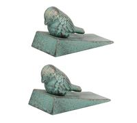 HORIALENCE 2pezzi Fermaporta in Ghisa a Forma di Animale Cuneo per Porta da Pavimento per Cucina Garage e Ingresso AntiGraffio e Decorativo