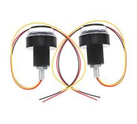 HORIALENCE 2pezzi Indicatori Di Direzione Per Moto Luce Manubrio Led Luci Di Segnalazione Per Moto Kit Luci Presa Indicatori Di Direzione Sul Manubrio Per Aggiornare La Tua Motocicletta