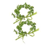 HORIALENCE 2pezzi Shamrock Headband Verde Con Di Fiori Per Feste Di St Patrick e Matrimonio Accessori Per Donna e Ragazze Decorazioni Per Costumi e Eventi Tematici