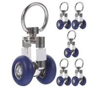 HORIALENCE 6 Pezzi Carrucola Silenziosa per Tende Rulli per Binario per Tende Runner Scorrevole Resistente in Casa Ufficio e Porte Scorrevoli