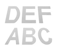 HORIALENCE 6 Pezzi Lettere Adesive in Acciaio Inox per Porta Appartamento, Targhe Autoadesive Resistenti alle Intemperie, Segnaletica per Hotel, Uffici e Scuole, Facile Installazione