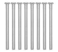 HORIALENCE 8 perni per cerniere della porta: perno per cassetta postale dorato da 3,5 pollici - Kit di riparazione boccole in acciaio inossidabile per sostituzione di sicurezza della porta interna a