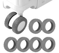 HORIALENCE 8pezzi Copriruote in Silicone Protettivi Per Valigie Rotelle Antiscivolo Per Proteggere Le Ruote Dei Trolley Dall Usura