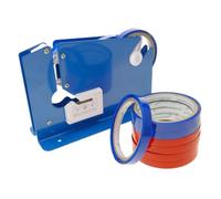 HORIALENCE 9 pezzi Dispenser Nastro Professionale con Taglierina Sigillatore Sacchetti e Dispositivo Chiusura per Design Compatto e Ergonomico per Industriale e Domestico