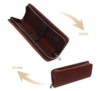 HORIALENCE Astuccio Vintage in con Cerniera Rettangolare Organizer Penne Elegante e Funzionale per Scuola Ufficio e Custodia Portapenne Raffinata e Compatta