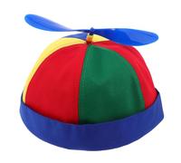 HORIALENCE Berretto in cotone con e libellula rimovibile, con parte superiore a forma di girandola in plastica. Cappello vivace, ideale per eventi divertenti, costumi e come accessorio per foto.