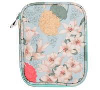 HORIALENCE Borsa Porta-Aghi per Uncinetto a Doppio Strato Verde con Cerniera e Tasche a Rete, Organizer Portatile per Accessori da Lavoro a Maglia, Custodia Compatta per Appassionati