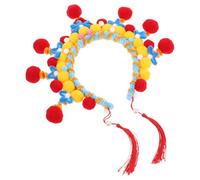 HORIALENCE Canda di testa a stick Opera di Pechino fascia cinese accessori per hanfu cinese tiara da palcoscenico copricapo cinese fascia drammatica Peluche