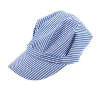 HORIALENCE Cappello da macchinista ferroviario: berretto da capotreno per bambini, ideale per Halloween, feste in maschera, eventi e cosplay - Berretto a righe regolabile per bambini piccoli -