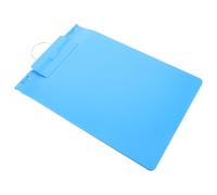 HORIALENCE Cartella per Documenti Medici A4 con Gancio Appendibile e Copertina a Ribalta in Plastica Blu, Protezione Sicura e Organizzazione Integrata per Ricevute e Referti in Clinico
