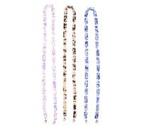 HORIALENCE Catene per Occhiali in Acrilico Blu 3 Pezzi Multi-funzione per Evitare la Caduta di Occhiali o Maschere Accessori Moda Creativi Unici