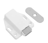 HORIALENCE Chiusura Magnetica per Mobile 10 Pezzi Fermo Porta a Spinta in Abs e Acciaio Inox, Chiudiporta per Armadietti e Porte in Vetro, Legno e Alluminio, Ritorno Automatico