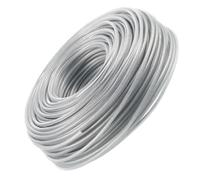 HORIALENCE Corda Decespugliatore in Filo d'Acciaio Argento, 10 M | Prato e Vegetazione, Accessorio per Bordi del Giardino, Robustezza e Durata Elevate