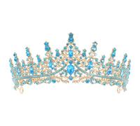 HORIALENCE Diademi e corone di cristallo per matrimoni, copricapi per la laurea, fascia per capelli da sposa, da regina reale, da principessa, per quinceañera, compleanno, ballo di fine anno, festa,