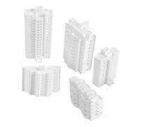 HORIALENCE Kit Costruzione Micro Architettura in Plastica Bianca 1:500 5 Pezzi Facili da Assemblare Decorazioni Casa per Studenti e Appassionati