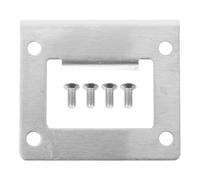 HORIALENCE Kit Rinforzo Porta Piastra in Acciaio Inossidabile Argento, Resistente alla Ruggine e Agli Urti, per Porta Blindata e Serratura di Sicurezza