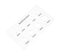 HORIALENCE Misuratore per Perline Acriliche 2-18 Mm Strumento Calibro Professionale per Tabella delle Dimensioni delle Perle, Guida alle Taglie degli Strass per Creazione Gioielli