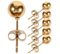 HORIALENCE Orecchini Donna Confezione in Acciaio Inossidabile Oro 3 Paia Leggeri e Sicuri, Design Elegante e Semplice, per Festa di Capodanno o Matrimonio