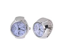 HORIALENCE Orologio ad Anello Mini in Metallo 2 Pezzi per Donna e Uomo