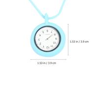 HORIALENCE Orologio Da Collo Al Quarzo Azzurro Cinturino in Silicone Per Infermiere Da Appendere, Mini Orologio Da Collana Per Guardia Medica, Accessorio Pratico Per Uso Professionale e Regalo