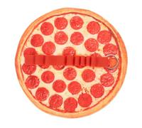 HORIALENCE Pencil Roll Bag in Tela Con Stampa Pizza Realistica Astuccio Rotolo Leggero e Compatto Per Matite Penne Stilografiche e Pennelli Organizer Portapenne Per Scuola e Ufficio