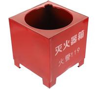 HORIALENCE Piantana Porta Estintore in Ferro Rosso, Base Robusta e Facile da Installare, Supporto Stabile per Estintore da Terra per Casa e Ufficio