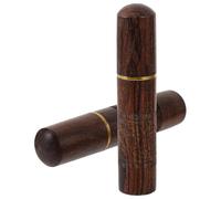 HORIALENCE Porta Aghi in Legno Portatile 2 Pezzi, Custodia Multifunzione per Aghi da Cucito e Stuzzicadenti, Contenitore Compatto e Leggero per Uso Domestico e Regali per Appassionati