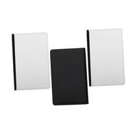 HORIALENCE Portadocumenti da Viaggio Porta Passaporto Elegante Grande Capacità e Design Comodo in Pelle Pu Nero 3 Pezzi per Viaggiare