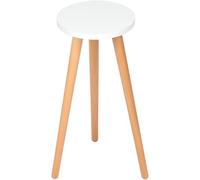 HORIALENCE Portavaso per Piante Rotondo in Legno, Piedistallo Smontabile | Minimalista, per Ufficio e Outdoor, Salvaspazio e Pratico, Adatto a Vaso Singolo