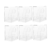 HORIALENCE Scatola per Orologi Trasparente Set da 6 Pezzi, Custodia da Imballaggio e Vetrina Espositiva per Orologi Ragazzo Ragazza, Base Stabile e Smontabile, Resistente alla Polvere,