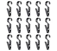 HORIALENCE Set 15 Pezzi Clip a Gancio in Abs Ispessito, Mollette Multiuso Antiscivolo per Campioni Tessuto, Pelle e Stivali, Resistenti e Adatte a Uso Domestico e Sartoria