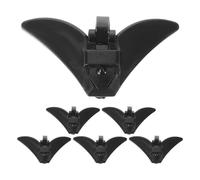 HORIALENCE Set di 6 fermacravatte minimalisti in metallo, larghezza 54 mm, fermacravatte per camicia da testimone dello sposo, per abbigliamento formale da uomo, per ufficio e uniforme scolastica.