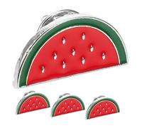 HORIALENCE Spille da Cappello a Forma di Anguria per Donna, Set 4 Pezzi in Lega di Zinco, Design Cartone Animato, Resistenti e Facili da Attaccare per Guardaroba Estivo