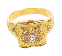 HORIALENCE Squillo Anello Di Proposta Per Le Donne Anello Con Scomparto Segreto Anello Per La Festa Del Papà Anello Di Dichiarazione D'epoca Anello Del Medaglione Anelli D'epoca Lega D'oro