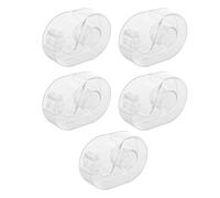 HORIALENCE Taglierina Supporto Porta Nastro 5 Pezzi in Plastica Trasparente Funzione di Tenuta e Taglio per Nastro Washi per Artigianato e Hobby Creativi