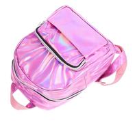 HORIALENCE Zaino Mini Olografico Rosa in Pu per Ragazze, Chic e Stiloso | Easy Open, Comfortable Carrying, Zaino per Scuola, Back To School Party, Backpack Teen Girl