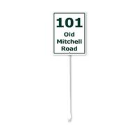 Horienteeon Cartello con indirizzo personalizzato, aggiungi il tuo numero civico e strada (design rettangolare) cartello personalizzabile con indirizzo, cartello in metallo personalizzato, cartello in