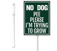 Horienteeon Cartello con scritta "No Dog Pee Please,I'm Trying Grow Yard Sign With Stake Keep Off Grass No Pet Allowed Neighborhood Street Caution Outdoor Placca in alluminio Decorazioni per casa