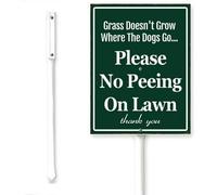 Horienteeon Cartello con scritta "No Peeing On Lawn Yard Sign With Stake Keep Off Grass No Pet Allowed Neighborhood Street Business Caution Rustproof Aluminum Street Outdoor Use Decorations Home