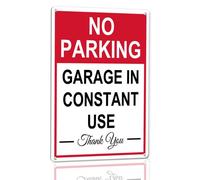 Horienteeon Cartello in alluminio con scritta "No Parking Garage in Constant Use 20 × 30 cm, robusto cartello in alluminio antiruggine, No Parking, Private Property, Access, Do Not Block, Veicolo