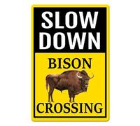 Horienteeon Cartello in alluminio con scritta "slow down", 20 x 30 cm, robusto cartello in alluminio antiruggine, decorazione rallentata per esterni, cartello con animali che attraversano la fattoria