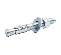 Horiznext Ancoraggio a cuneo da 3/8" x 3", solo per cemento e cemento, viti in acciaio al carbonio zincato e bulloni di ritardo (30 pezzi)