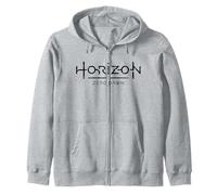 Horizon Zero Dawn Logo Cybernetic Dark Font Lettering Felpa con Cappuccio