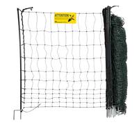 horizont easyLine - Recinzione elettrica per polli da 25 m di lunghezza, 105 cm di altezza, 7 pali in PVC con doppia punta, verde, recinzione per pollame con corrente, recinzione mobile, beccuccio per