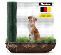 horizont Recinzione di recinzione mobile FIX, 20 m di lunghezza, 120 cm di altezza, ideale per animali domestici di grandi dimensioni, recinzioni per cani, campeggio, rete da giardino, incl. 12 pali,