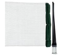 horizont Recinzione perimetrale FLEX, speciale recinzione mobile con 9 separati in fibra di vetro, 15 m di lunghezza e 90 cm di altezza, rete da giardino, recinzione per cani, per il campeggio