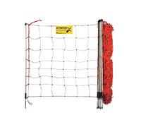 horizont StrongLine - Recinzione mobile per cani da campeggio, 50 m, 90 cm, elettrificabile, 14 pali in fibra di vetro, colore arancione, flessibile, per cani, recinzione mobile per giardino