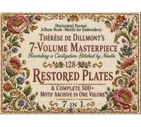 Horizontal Format Album Book -Motifs for Embroidery: Thérèse de Dillmont’s 7-Volume Masterpiece Recording a Civilization Stitched by Needle. Restored ... 500+ Motif Archive in One Volume. 7 in 1
